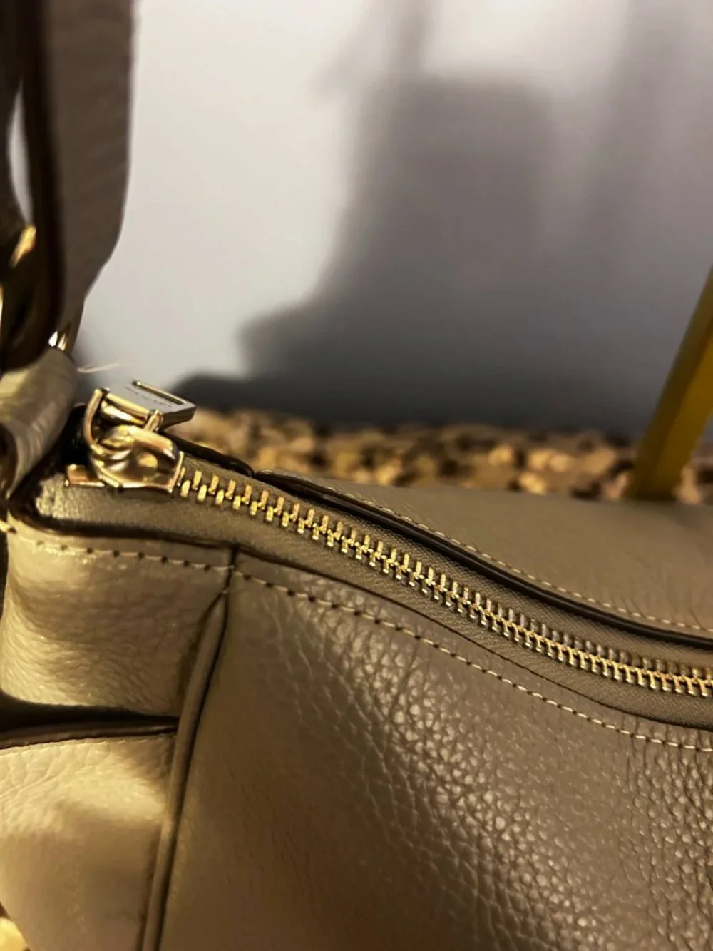 Coach Madison Pebble Leather Shoulder Bag – Light Blue – Silvertone Hardware